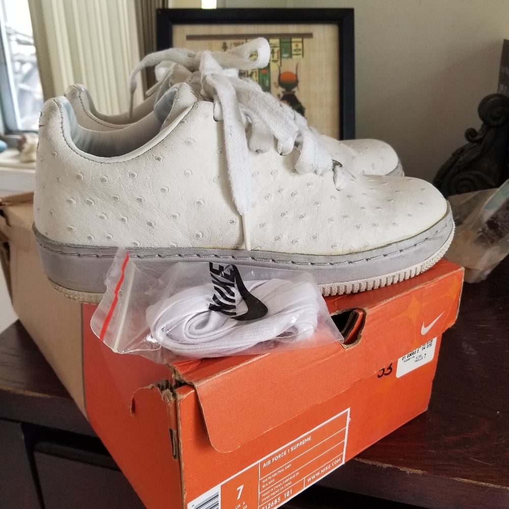 Rare vintage  Nike airforce 82 Supreme ostrich shoes mens 7 - Picture 11 of 16